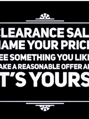 Clearance Sale